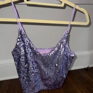 Le Superbe Lila Sequin Cami